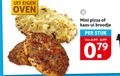klik op dit plaatje voor een vergroting en voor vergelijkbare aanbiedingen gerelateerd aan ` pizzabroodjes oven mini pizza kaas ui broodje stuk `  pizzabroodjes oven mini pizza kaas ui broodje stuk
