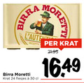 klik op dit plaatje voor een vergroting en voor vergelijkbare aanbiedingen gerelateerd aan ` krat bier 24 30 moretti ` krat bier 24 30 moretti