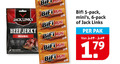 klik op dit plaatje voor een vergroting en voor vergelijkbare aanbiedingen gerelateerd aan ` bierworstjes 5 6 100 jack beef original bifi mini 6x pack links pak ` bierworstjes 5 6 100 jack beef original bifi mini 6x pack links pak