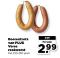 klik op dit plaatje voor een vergroting en voor vergelijkbare aanbiedingen gerelateerd aan ` rookworst 00 boerentrots verse pak 3.99 ` rookworst 00 boerentrots verse pak 3.99
