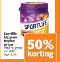 klik op dit plaatje voor een vergroting en voor vergelijkbare aanbiedingen gerelateerd aan ` kauwgom 50 99 sportlife big gums tropical ginger potje ` kauwgom 50 99 sportlife big gums tropical ginger potje