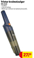 klik op dit plaatje voor een vergroting en voor vergelijkbare aanbiedingen gerelateerd aan ` kruimelzuiger 1 40 120 tristar watt ml stofzak lithium ion batterij ` kruimelzuiger 1 40 120 tristar watt ml stofzak lithium ion batterij
