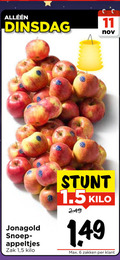 klik op dit plaatje voor een vergroting en voor vergelijkbare aanbiedingen gerelateerd aan ` jonagold appels 6 11 snoep appeltjes zak 1 5 kilo zakken ` jonagold appels 6 11 snoep appeltjes zak 1 5 kilo zakken