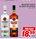 klik op dit plaatje voor een vergroting en voor vergelijkbare aanbiedingen gerelateerd aan ` 1 bacardi carta blanca spices spiced fles liter ` 1 bacardi carta blanca spices spiced fles liter