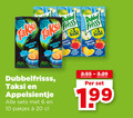 klik op dit plaatje voor een vergroting en voor vergelijkbare aanbiedingen gerelateerd aan ` fruitdrank 6 10 20 tropisch fruit dubbel frisss perzik appel dubbelfrisss taksi appelsientje ` fruitdrank 6 10 20 tropisch fruit dubbel frisss perzik appel dubbelfrisss taksi appelsientje