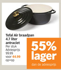 klik op dit plaatje voor een vergroting en voor vergelijkbare aanbiedingen gerelateerd aan ` braadpan 55 tefal air liter antraciet stuk ` braadpan 55 tefal air liter antraciet stuk