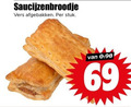 klik op dit plaatje voor een vergroting en voor vergelijkbare aanbiedingen gerelateerd aan ` 69 saucijzenbroodje vers afgebakken stuk ` 69 saucijzenbroodje vers afgebakken stuk