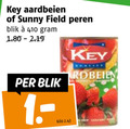 klik op dit plaatje voor een vergroting en voor vergelijkbare aanbiedingen gerelateerd aan ` aardbeien sunny field peren blik kilo quality ` aardbeien sunny field peren blik kilo quality