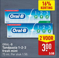 klik op dit plaatje voor een vergroting en voor vergelijkbare aanbiedingen gerelateerd aan ` 2 16 300 with active fluoride 75ml oral b anti white fresh mint tandpasta 1-2-3 ml stuk ` 2 16 300 with active fluoride 75ml oral b anti white fresh mint tandpasta 1-2-3 ml stuk