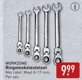 klik op dit plaatje voor een vergroting en voor vergelijkbare aanbiedingen gerelateerd aan ` workzone ringsteeksleutelset ratel maat mm ` workzone ringsteeksleutelset ratel maat mm