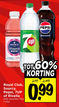 klik op dit plaatje voor een vergroting en voor vergelijkbare aanbiedingen gerelateerd aan ` 1 pepsi sourcy vitamin water royal club rivella soorten fles liter up zero sugar ` 1 pepsi sourcy vitamin water royal club rivella soorten fles liter up zero sugar