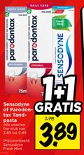 klik op dit plaatje voor een vergroting en voor vergelijkbare aanbiedingen gerelateerd aan ` 1 daily care tandvlees expert des parodontax whitening original fresh mint sensodyne 75ml tax pasta soorten stuk ` 1 daily care tandvlees expert des parodontax whitening original fresh mint sensodyne 75ml tax pasta soorten stuk