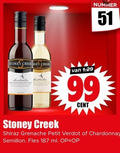 klik op dit plaatje voor een vergroting en voor vergelijkbare aanbiedingen gerelateerd aan ` rode wijn witte 99 stoney creek australie australia nummer cent shiraz grenache petit chardonnay semillon fles ml ` rode wijn witte 99 stoney creek australie australia nummer cent shiraz grenache petit chardonnay semillon fles ml