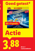 klik op dit plaatje voor een vergroting en voor vergelijkbare aanbiedingen gerelateerd aan ` 1 6 60 getest xxl vaatwastabletten all power allin zoutfunctie glasbescherming lage temperaturen tabs ` 1 6 60 getest xxl vaatwastabletten all power allin zoutfunctie glasbescherming lage temperaturen tabs