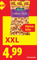 klik op dit plaatje voor een vergroting en voor vergelijkbare aanbiedingen gerelateerd aan ` cashewnoten deals xxl cashew nuts halve kilo ` cashewnoten deals xxl cashew nuts halve kilo