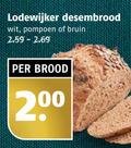 klik op dit plaatje voor een vergroting en voor vergelijkbare aanbiedingen gerelateerd aan ` brood 200 lodewijker desembrood wit pompoen bruin ` brood 200 lodewijker desembrood wit pompoen bruin