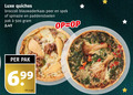 klik op dit plaatje voor een vergroting en voor vergelijkbare aanbiedingen gerelateerd aan ` quiche 500 luxe quiches broccoli peer spek spinazie paddenstoelen pak 6 99 kilo ` quiche 500 luxe quiches broccoli peer spek spinazie paddenstoelen pak 6 99 kilo