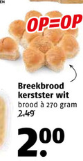klik op dit plaatje voor een vergroting en voor vergelijkbare aanbiedingen gerelateerd aan ` kerstster 200 breekbrood wit brood ` kerstster 200 breekbrood wit brood