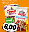 klik op dit plaatje voor een vergroting en voor vergelijkbare aanbiedingen gerelateerd aan ` 2 quaker cruesli granola pakken new same raisin hazelnut zero sugar added strawberry blueberry 6 00 kilo v.a. ` 2 quaker cruesli granola pakken new same raisin hazelnut zero sugar added strawberry blueberry 6 00 kilo v.a.