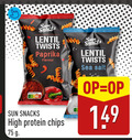 klik op dit plaatje voor een vergroting en voor vergelijkbare aanbiedingen gerelateerd aan ` chips snacks twists paprika nutri score sun flavour high protein ge sea salt ` chips snacks twists paprika nutri score sun flavour high protein ge sea salt