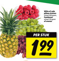 klik op dit plaatje voor een vergroting en voor vergelijkbare aanbiedingen gerelateerd aan ` ananas druiven frambozen 500 witte rode pitloze schaal stuk ` ananas druiven frambozen 500 witte rode pitloze schaal stuk