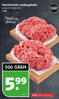 klik op dit plaatje voor een vergroting en voor vergelijkbare aanbiedingen gerelateerd aan ` rundergehakt 500 noordertrots naturel gekruid dagelijks vers noorder trots kilo start maandag ` rundergehakt 500 noordertrots naturel gekruid dagelijks vers noorder trots kilo start maandag