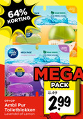 klik op dit plaatje voor een vergroting en voor vergelijkbare aanbiedingen gerelateerd aan ` toiletblok 64 new stop pack clean ambi mega pur toiletblokken lavendel lemon ` toiletblok 64 new stop pack clean ambi mega pur toiletblokken lavendel lemon
