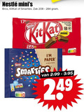 klik op dit plaatje voor een vergroting en voor vergelijkbare aanbiedingen gerelateerd aan ` mini chocoladerepen 24 bros kitkat smarties zak 17x nestle at cocoa paper papier nutri score ` mini chocoladerepen 24 bros kitkat smarties zak 17x nestle at cocoa paper papier nutri score