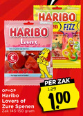 klik op dit plaatje voor een vergroting en voor vergelijkbare aanbiedingen gerelateerd aan ` 100 haribo lovers zure spenen zak ` 100 haribo lovers zure spenen zak