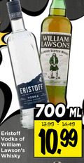 klik op dit plaatje voor een vergroting en voor vergelijkbare aanbiedingen gerelateerd aan ` whisky wodka 700 eristoff william blended scotch vodka ml 10 99 ` whisky wodka 700 eristoff william blended scotch vodka ml 10 99