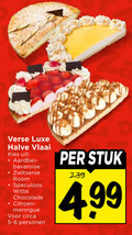 klik op dit plaatje voor een vergroting en voor vergelijkbare aanbiedingen gerelateerd aan ` verse luxe halve vlaai aardbei bavaroise zwitserse room speculoos witte chocolade citroen meringue circa personen stuk ` verse luxe halve vlaai aardbei bavaroise zwitserse room speculoos witte chocolade citroen meringue circa personen stuk