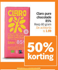 klik op dit plaatje voor een vergroting en voor vergelijkbare aanbiedingen gerelateerd aan ` 50 80 claro unusual good chocola dark chocolade reep actieprijs ` 50 80 claro unusual good chocola dark chocolade reep actieprijs