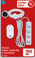 klik op dit plaatje voor een vergroting en voor vergelijkbare aanbiedingen gerelateerd aan ` super deal workzone stekker stekkerdoos verlengsnoer stuk ` super deal workzone stekker stekkerdoos verlengsnoer stuk