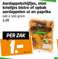 klik op dit plaatje voor een vergroting en voor vergelijkbare aanbiedingen gerelateerd aan ` 500 aardappelschijfjes mini krieltjes bistro opbak aardappelen ui paprika zak kilo ` 500 aardappelschijfjes mini krieltjes bistro opbak aardappelen ui paprika zak kilo