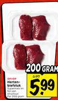 klik op dit plaatje voor een vergroting en voor vergelijkbare aanbiedingen gerelateerd aan ` 200 herten biefstuk supermals fijn structuur 5.99 ` 200 herten biefstuk supermals fijn structuur 5.99