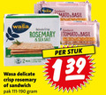 klik op dit plaatje voor een vergroting en voor vergelijkbare aanbiedingen gerelateerd aan ` 2 wasa sandwich basil rosemary tomato delicate crisp pak sea salt stuk ` 2 wasa sandwich basil rosemary tomato delicate crisp pak sea salt stuk