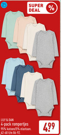 klik op dit plaatje voor een vergroting en voor vergelijkbare aanbiedingen gerelateerd aan ` 4 5 super deal lily pack rompertjes katoen elastaan ` 4 5 super deal lily pack rompertjes katoen elastaan