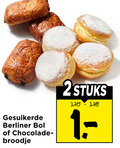 klik op dit plaatje voor een vergroting en voor vergelijkbare aanbiedingen gerelateerd aan ` gesuikerde berliner bol chocolade broodje 2stuks ` gesuikerde berliner bol chocolade broodje 2stuks