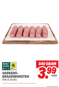 klik op dit plaatje voor een vergroting en voor vergelijkbare aanbiedingen gerelateerd aan ` 6 beter leven bescherming varkens braadworsten pak stuks 3.99 ` 6 beter leven bescherming varkens braadworsten pak stuks 3.99