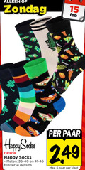 klik op dit plaatje voor een vergroting en voor vergelijkbare aanbiedingen gerelateerd aan ` damessokken herensokken 6 15 happy socks maten dessins paar ` damessokken herensokken 6 15 happy socks maten dessins paar