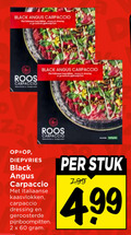 klik op dit plaatje voor een vergroting en voor vergelijkbare aanbiedingen gerelateerd aan ` 2 60 black angus carpaccio roos diepvries italiaanse kaasvlokken dressing geroosterde pijnboompitten stuk ` 2 60 black angus carpaccio roos diepvries italiaanse kaasvlokken dressing geroosterde pijnboompitten stuk