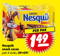 klik op dit plaatje voor een vergroting en voor vergelijkbare aanbiedingen gerelateerd aan ` 4 nesquik snack cacao pak stuks ` 4 nesquik snack cacao pak stuks