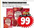 klik op dit plaatje voor een vergroting en voor vergelijkbare aanbiedingen gerelateerd aan ` 99 350 500 heinz tomatenconserven bio frito creations pak pot blik tomato pur blokjes tomates ` 99 350 500 heinz tomatenconserven bio frito creations pak pot blik tomato pur blokjes tomates