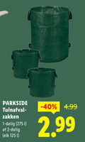 klik op dit plaatje voor een vergroting en voor vergelijkbare aanbiedingen gerelateerd aan ` 1 2 parkside tuinafval zakken delig l ` 1 2 parkside tuinafval zakken delig l