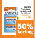 klik op dit plaatje voor een vergroting en voor vergelijkbare aanbiedingen gerelateerd aan ` kauwgom 2 50 100 sportlife mints new frozn deepmint pack stuks actieprijs ` kauwgom 2 50 100 sportlife mints new frozn deepmint pack stuks actieprijs
