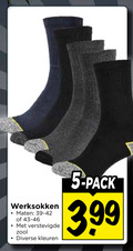 klik op dit plaatje voor een vergroting en voor vergelijkbare aanbiedingen gerelateerd aan ` 5 werksokken maten verstevigde zool kleuren pack 3.99 ` 5 werksokken maten verstevigde zool kleuren pack 3.99