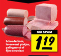 klik op dit plaatje voor een vergroting en voor vergelijkbare aanbiedingen gerelateerd aan ` 100 schouderham leverworst plakjes palingworst fijne cervelaat ` 100 schouderham leverworst plakjes palingworst fijne cervelaat