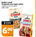 klik op dit plaatje voor een vergroting en voor vergelijkbare aanbiedingen gerelateerd aan ` 2 4 600 quaker cruesli granola zero sugar added pakken nuts kilo v.a. strawberry ` 2 4 600 quaker cruesli granola zero sugar added pakken nuts kilo v.a. strawberry