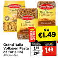klik op dit plaatje voor een vergroting en voor vergelijkbare aanbiedingen gerelateerd aan ` grand italia tortellini fusilli mini penne volkoren voucher pasta soorten 1 ` grand italia tortellini fusilli mini penne volkoren voucher pasta soorten 1