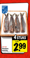 klik op dit plaatje voor een vergroting en voor vergelijkbare aanbiedingen gerelateerd aan ` 4 gecertificeerd duurzame visserij www.msc.org nl maatjes haring stuks ui 3.99 ` 4 gecertificeerd duurzame visserij www.msc.org nl maatjes haring stuks ui 3.99